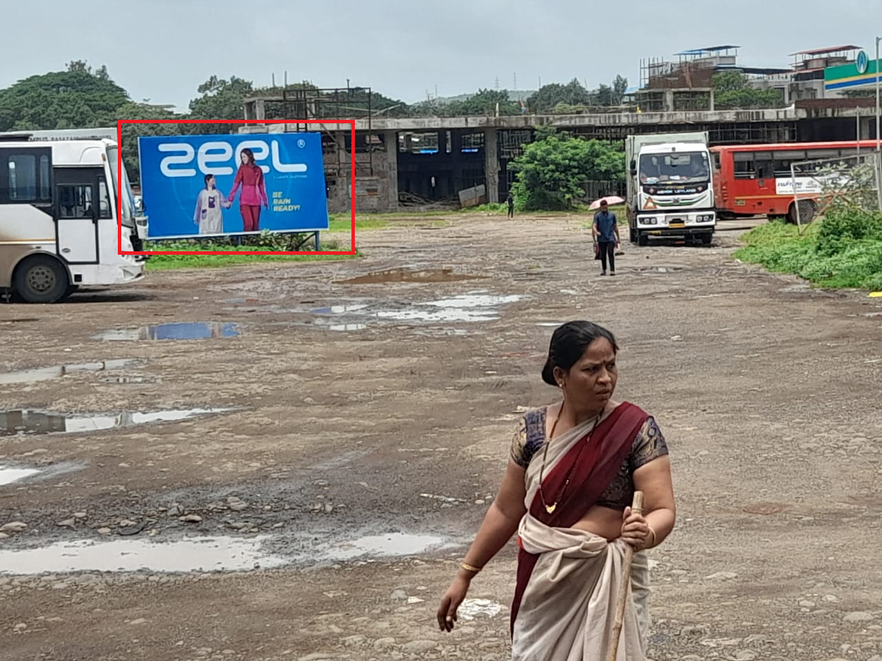 Mahad ST Stand hoarding